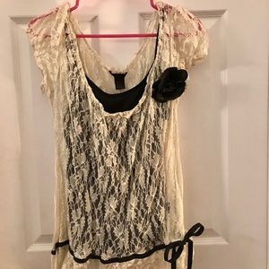 White lace top